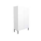 Dulap Multifunctional Adore Pool cu 2 usi si 6 rafturi, Alb, 72x119x34 cm
