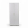 Dulap Multifunctional Adore Porto, 2 usi, 8 rafturi, Alb, 76x187x36 cm, foto produs 6