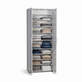 Dulap Multifunctional Adore Porto, 2 usi, 8 rafturi, Alb, 76x187x36 cm, foto produs 7