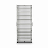 Dulap Multifunctional Adore Porto, 2 usi, 8 rafturi, Alb, 76x187x36 cm, foto produs 8