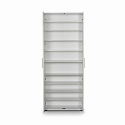 Dulap Multifunctional Adore Porto, 2 usi, 8 rafturi, Alb, 76x187x36 cm, foto produs 8