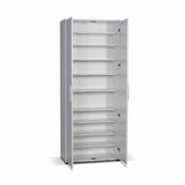 Dulap Multifunctional Adore Porto, 2 usi, 8 rafturi, Alb, 76x187x36 cm, foto produs 9
