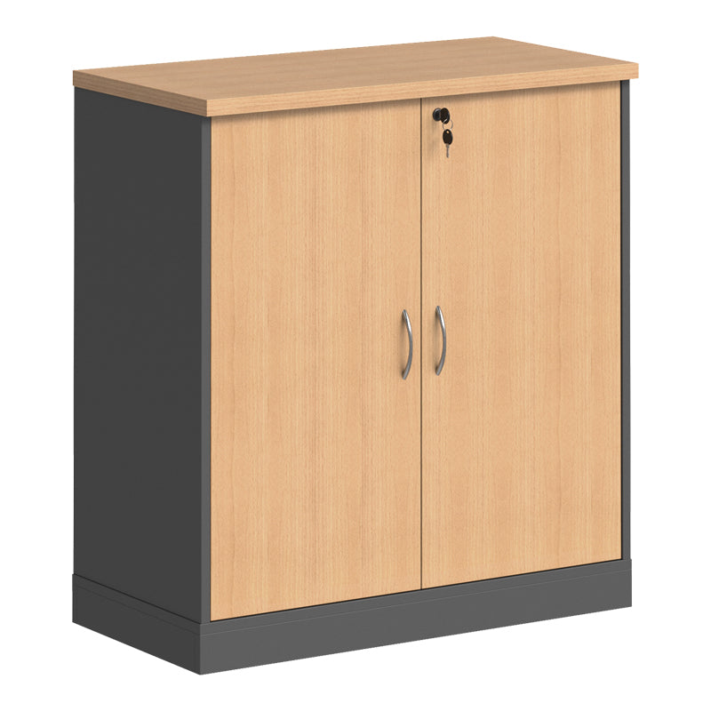 Dulap multifunctional Fesialo, 80x41x80 cm - Natural-Antracit
