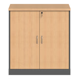 Dulap multifunctional Fesialo, 80x41x80 cm - Natural-Antracit