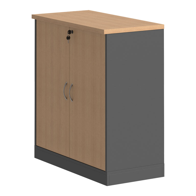 Dulap multifunctional Fesialo, 80x41x80 cm - Natural-Antracit