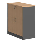 Dulap multifunctional Fesialo, 80x41x80 cm - Natural-Antracit