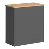 Dulap multifunctional Fesialo, 80x41x80 cm - Natural-Antracit