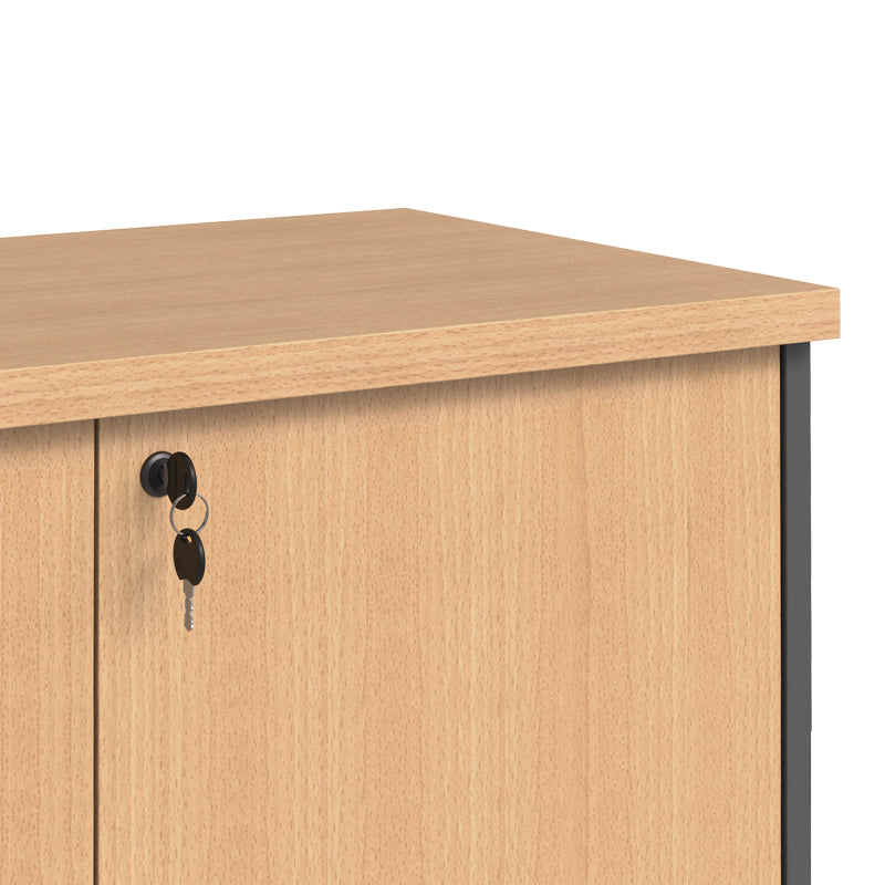 Dulap multifunctional Fesialo, 80x41x80 cm - Natural-Antracit