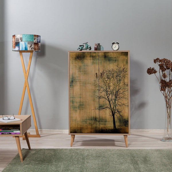Dulap Multifunctional Multibox -Multi Purpose Cabinet 13, Stejar Sonoma, 127x36x80 cm