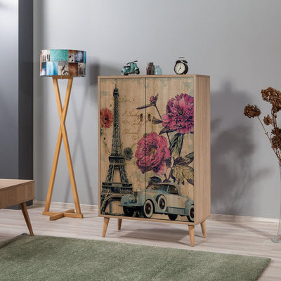 Dulap Multifunctional Multibox -Multi Purpose Cabinet 14, Stejar Sonoma, 127x36x80 cm