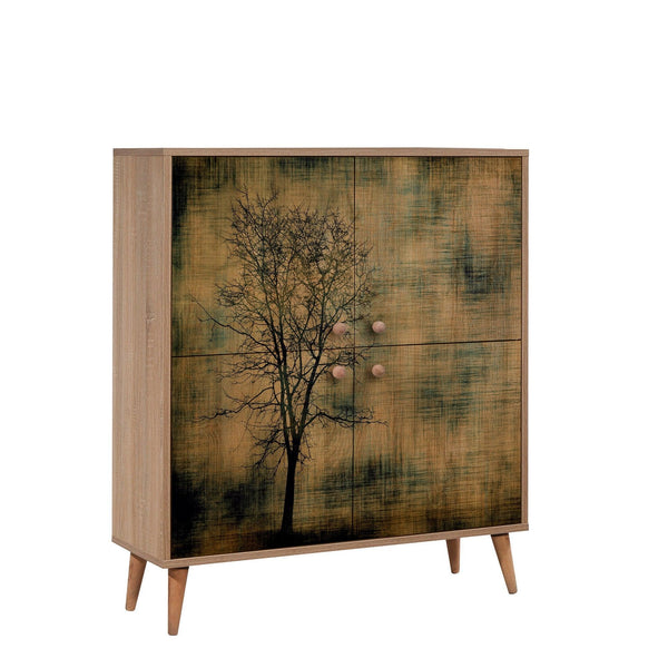 Dulap Multifunctional Multilüx, Stejar Sonoma, 111x36x95 cm