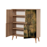 DULAP MULTIFUNCTIONAL Multilüx Multi Purpose Cabinet 7, Stejar Sonoma, 111x36x95 cm