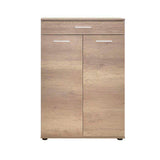 Dulap Multifuncțional pentru Hol, Baie sau Bucătărie, 2 Uși, 1 Sertar, Alb - Natur, 73x108x35 cm - Natur