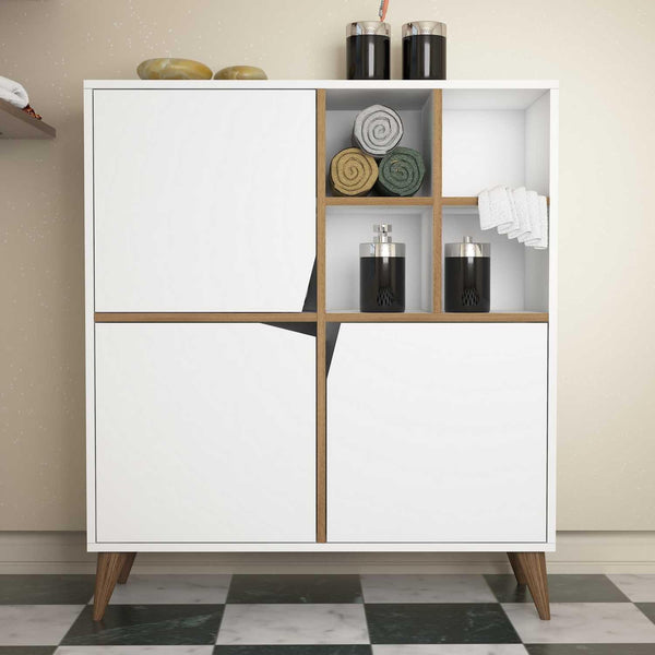 Dulap Multifunctional Pulse, Alb, 30x115x100 cm