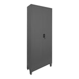 Dulap multifunctional Ugren, Metal, 70x40x190 cm - Antracit