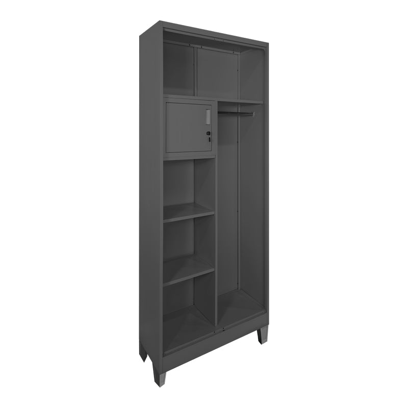 Dulap multifunctional Zogi, Metal, 70x40x190 cm - Antracit