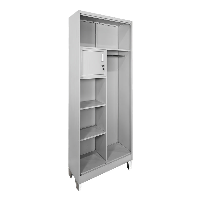 Dulap multifunctional Zogi, Metal, 70x40x190 cm - Gri