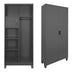 Dulap multifunctional Zogi, Metal, Antracit, 90x45x190 cm