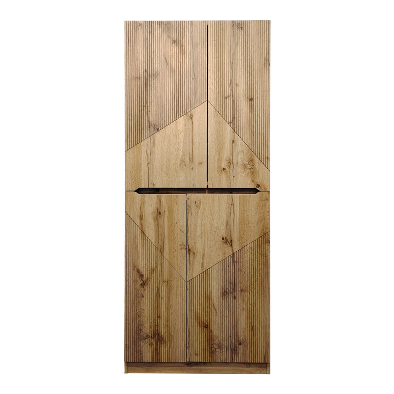 Dulap-pantofar cu functie de depozitare Kebell, Lemn, Stejar, 71x41x180 cm