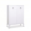 Pantofar Dulap Pantofi Adore Country, 2 usi Lake Alb, 5 rafturi, 80 x 108 x 34 cm