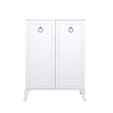 Dulap Pantofi Adore Country, 2 usi Lake Alb, 5 rafturi, 80x108x34 cm