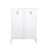 Dulap Pantofi Adore Country, 2 usi Lake Alb, 5 rafturi, 80x108x34 cm, perspectiva suplimentara