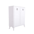 Dulap Pantofi Adore Country, 2 usi Lake Alb, 5 rafturi, 80x108x34 cm, foto produs