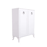 Dulap Pantofi Adore Country, 2 usi Lake Alb, 5 rafturi, 80x108x34 cm