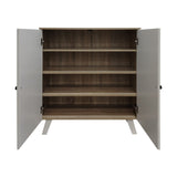 Dulap pantofi Cathi, 80x34x95 cm - Alb
