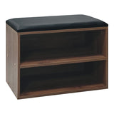 Dulap pantofi cu bancheta Kiana, 60x32x44 cm - Nuc