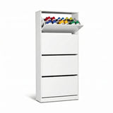 Pantofar Adore Max XL, 24 Perechi, 4 Compartimente, 73x157x26 cm - Alb