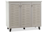 Dulap pantofi Mantam 16 perechi, 115x40x92 cm - Gri