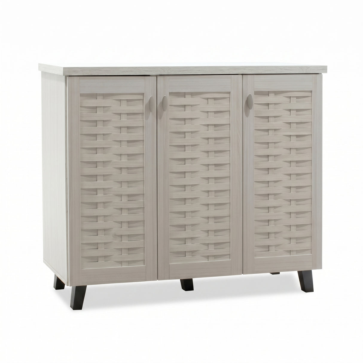 Dulap pantofi Mantam 16 perechi, 115x40x92 cm - Gri