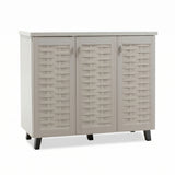 Dulap pantofi Mantam 16 perechi, 115x40x92 cm - Gri