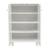 Dulap pantofi pentru 10 perechi, model Santo, Alb, Lemn, 60x34x91 cm, imagine suplimentara