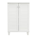 Dulap pantofi pentru 10 perechi, model Santo, Alb, Lemn, 60x34x91 cm, perspectiva suplimentara