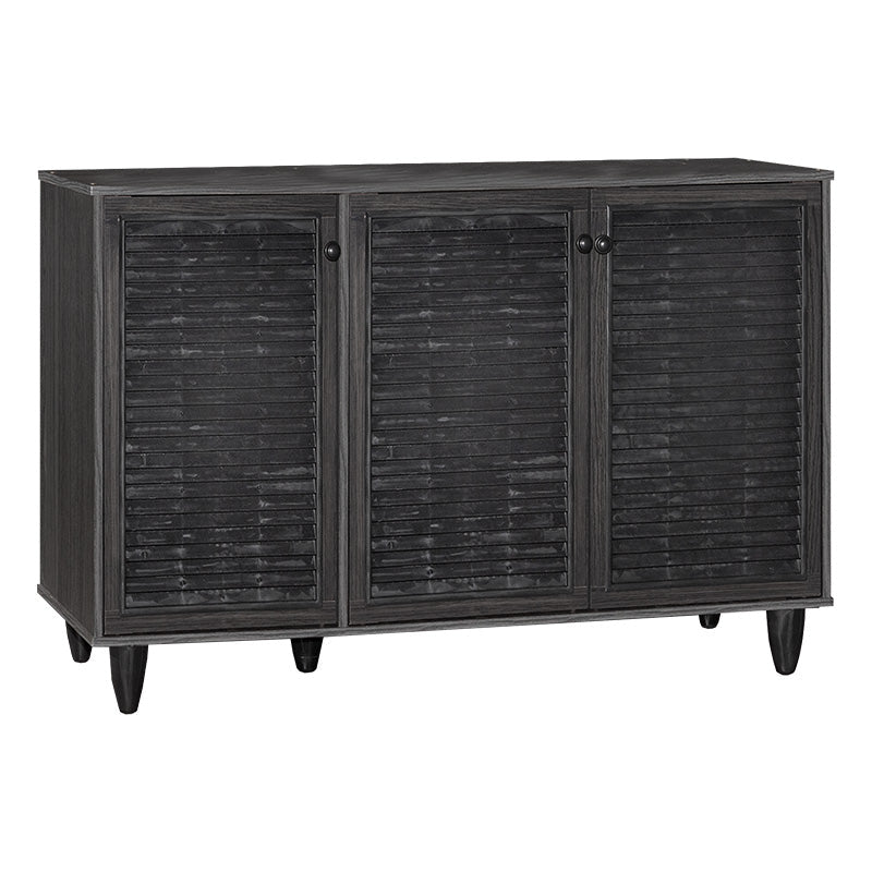 Dulap pantofi Ronan, 105x35x66 cm - Negru