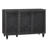 Dulap pantofi Ronan, 105x35x66 cm - Negru