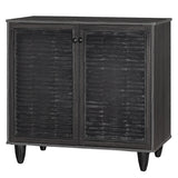 Dulap pantofi Ronan, 71x35x66 cm - Negru