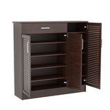 Dulap pantofi Sante 30 perechi, nuc, 120x37x123 cm