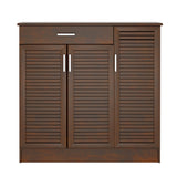 Dulap pantofi Sante 30 perechi, nuc, 120x37x123 cm