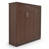 Dulap pantofi Sante 30 perechi, nuc, 120x37x123 cm