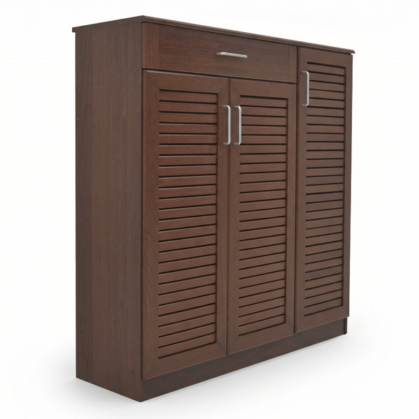 Dulap pantofi Sante 30 perechi, nuc, 120x37x123 cm