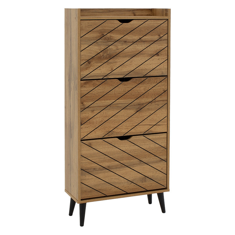 Dulap pantofi Thelma, 10-12 perechi, Sonoma, 60x24x132 cm, imagine suplimentara