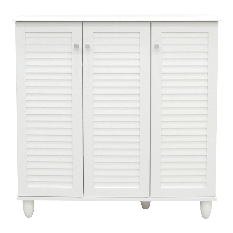 Dulap pentru încaltaminte Santo pentru 16 perechi, Lemn, Alb, 89x34x91 cm