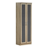 Pantofar Sante Pakketo, sonoma - maro - nuc - alb - antracit, 60x37x183 cm - Stejar