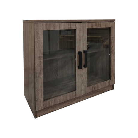 Dulap pentru pantofi cu functie de depozitare Sapato, Lemn, stejar, 80x40x80 cm