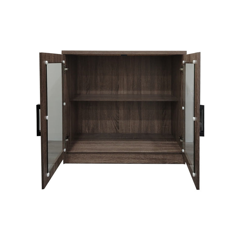 Dulap pentru pantofi cu functie de depozitare Sapato, Lemn, stejar, 80x40x80 cm