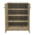 Dulap pentru pantofi cu functie de organizare, Ambera, lemn, sonoma, 60x36x81 cm, detaliu produs