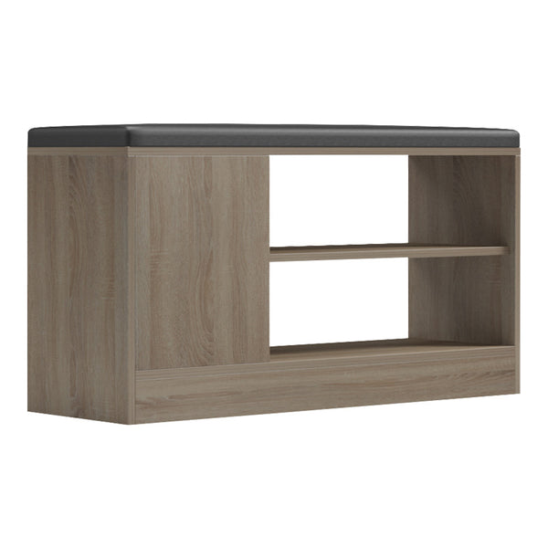 Dulap pentru pantofi cu scaun Deboule, 90x30x46 cm